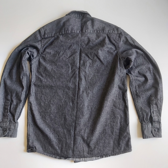 Wrangler Comfort Flex Charcoal Denim Button Up - Picture 3 of 12